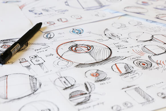Sketches of Luna speaker design